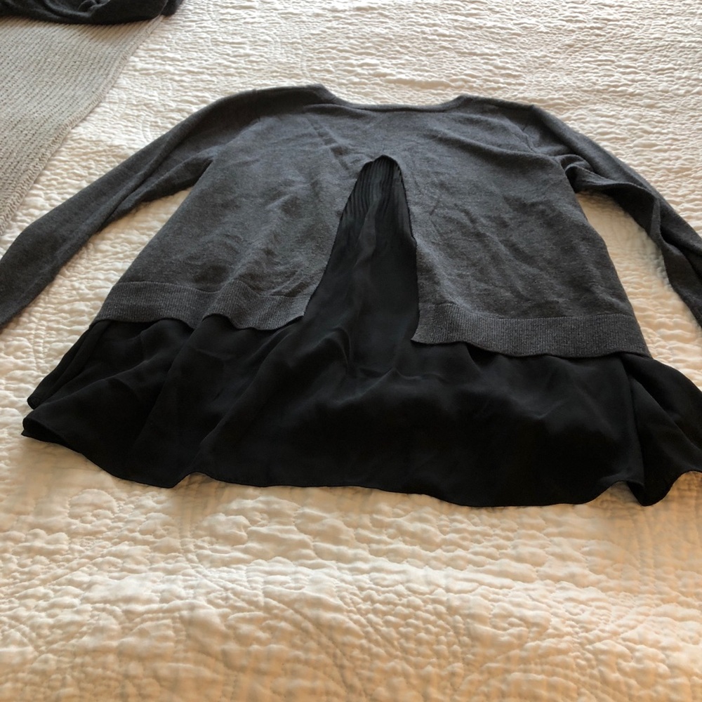Club Monaco Sweater with Flowy underlayer